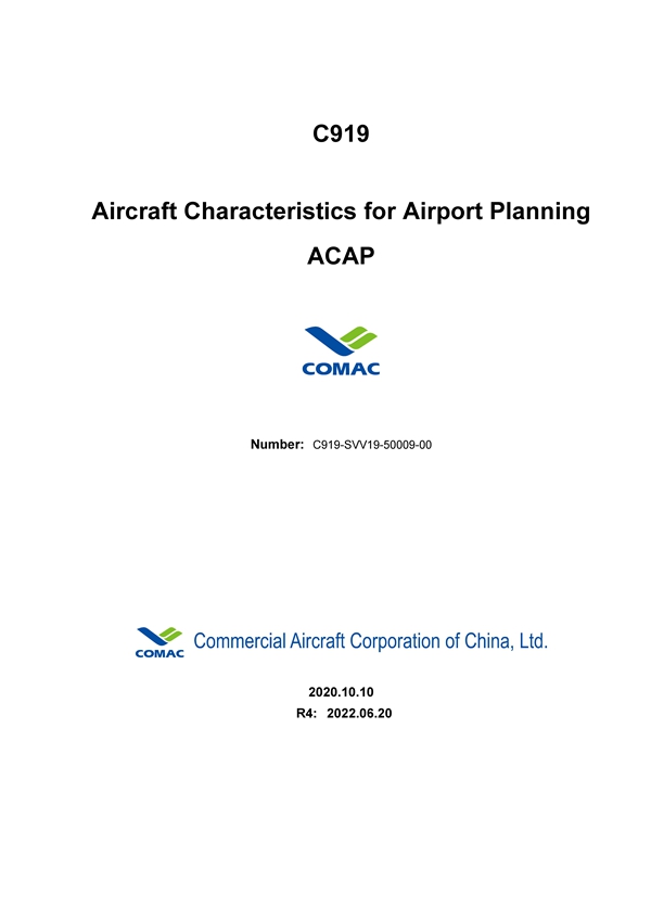 C919 Aircraft Characteristics for Airport PlanningACAP